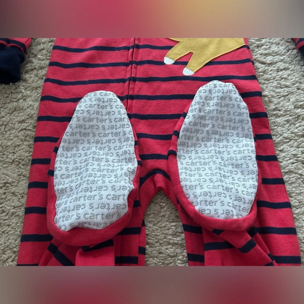 Carter‘s Toddler Cotton Footie PJ with Tiger 4T NWT
